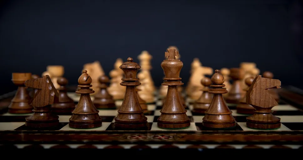 a woman player - chess, chessboard, board game