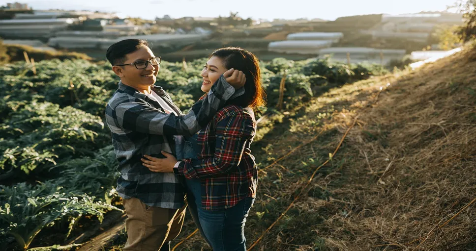 is he leading me on - love, farm, couple