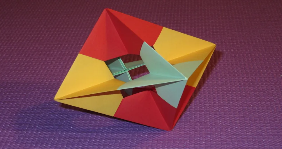 what is a platonic crush - octahedron, platonic body, origami